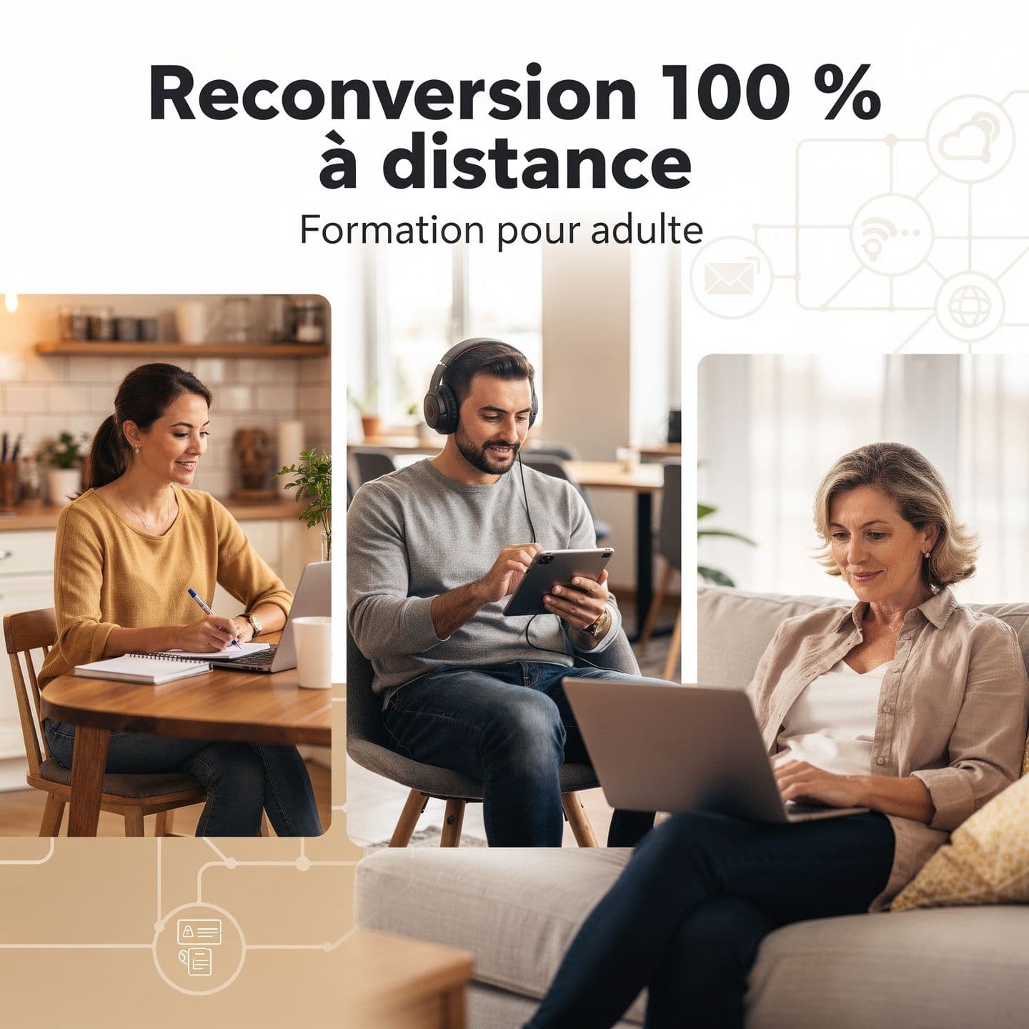 Reconversion 100 % à distance