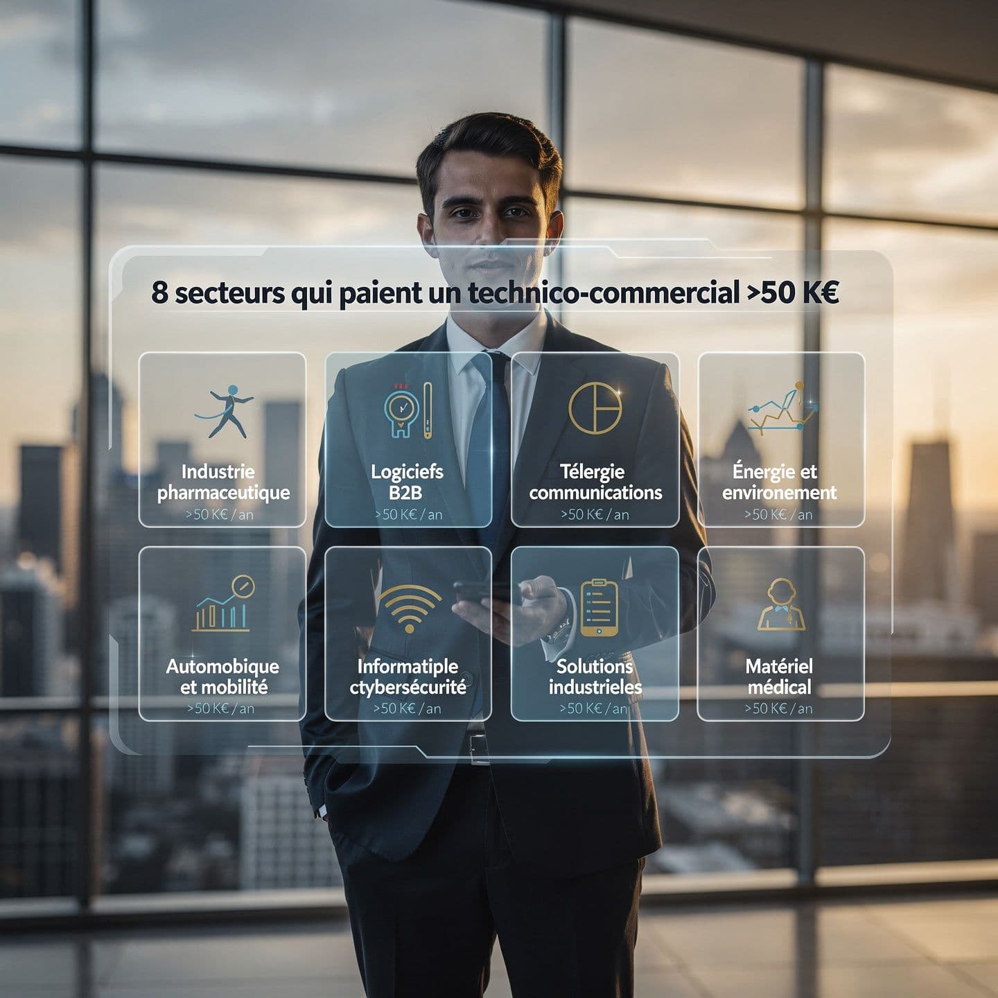 8 secteurs qui paient un technico-commercial